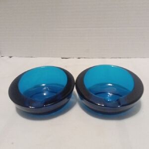 Vintage Viking Glass Orb Ashtrays
